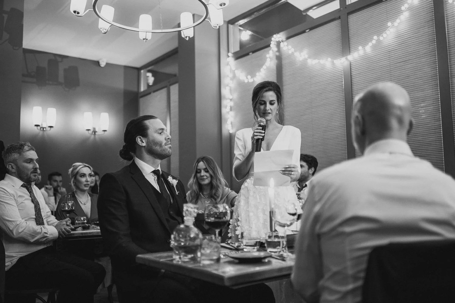  Laura and Matthews wedding in the Muddler’s Club restaurant in Belfast’s Cathedral Quarter. The couple got ready in the Hilton hotel before heading to St.Malachy’s church for their ceremony. Afterwards, we took photos around Cathedral Quarter before