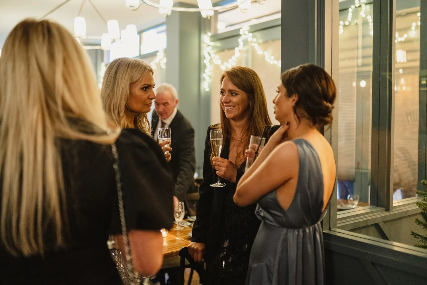  Laura and Matthews wedding in the Muddler’s Club restaurant in Belfast’s Cathedral Quarter. The couple got ready in the Hilton hotel before heading to St.Malachy’s church for their ceremony. Afterwards, we took photos around Cathedral Quarter before