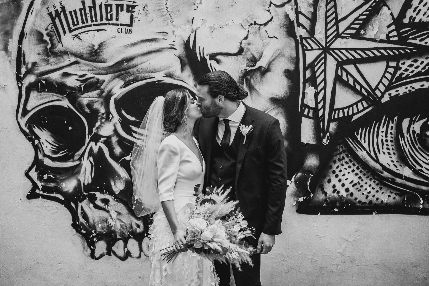  Laura and Matthews wedding in the Muddler’s Club restaurant in Belfast’s Cathedral Quarter. The couple got ready in the Hilton hotel before heading to St.Malachy’s church for their ceremony. Afterwards, we took photos around Cathedral Quarter before