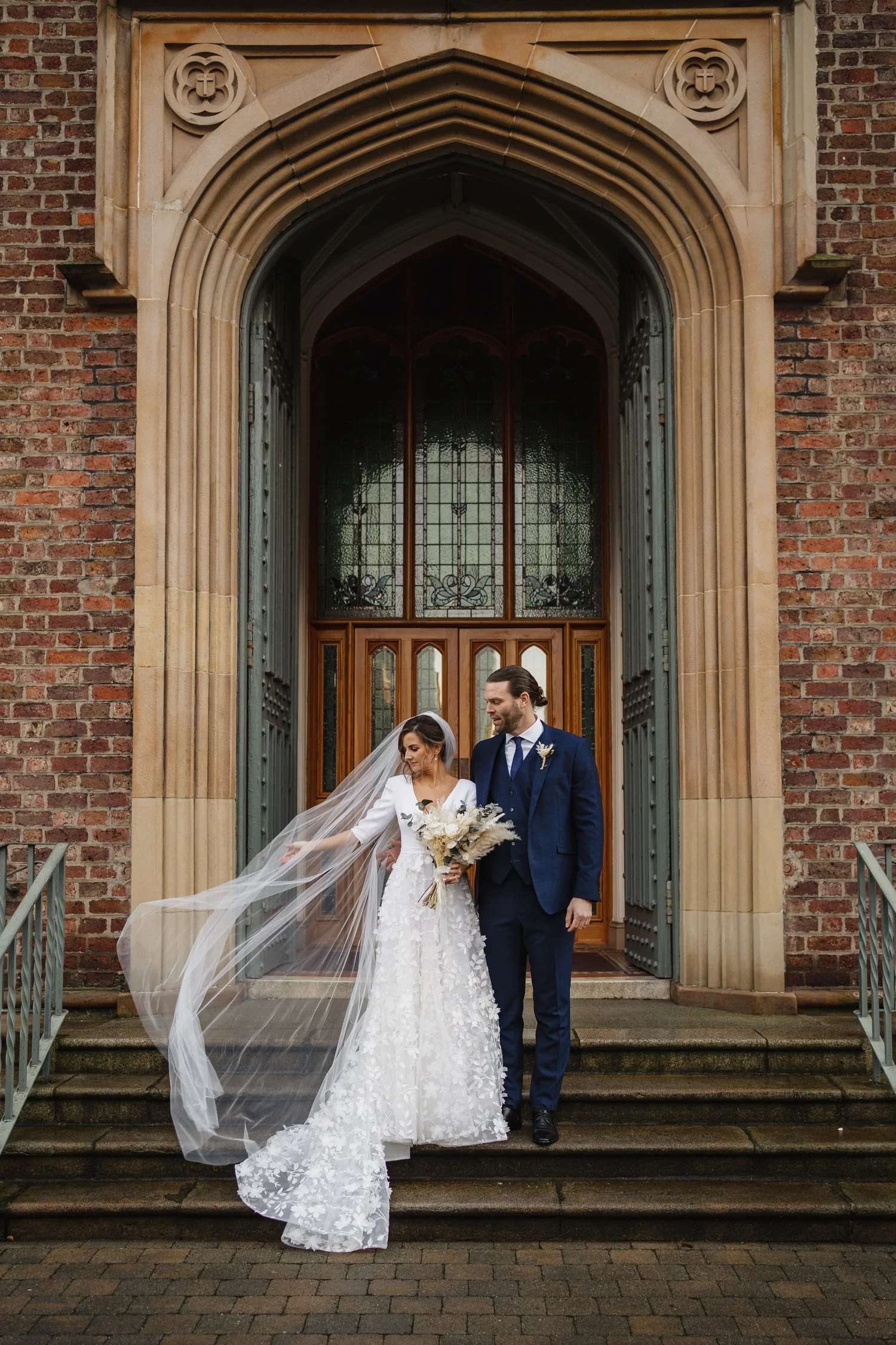  Laura and Matthews wedding in the Muddler’s Club restaurant in Belfast’s Cathedral Quarter. The couple got ready in the Hilton hotel before heading to St.Malachy’s church for their ceremony. Afterwards, we took photos around Cathedral Quarter before