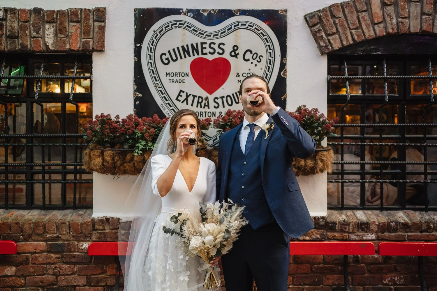  Laura and Matthews wedding in the Muddler’s Club restaurant in Belfast’s Cathedral Quarter. The couple got ready in the Hilton hotel before heading to St.Malachy’s church for their ceremony. Afterwards, we took photos around Cathedral Quarter before