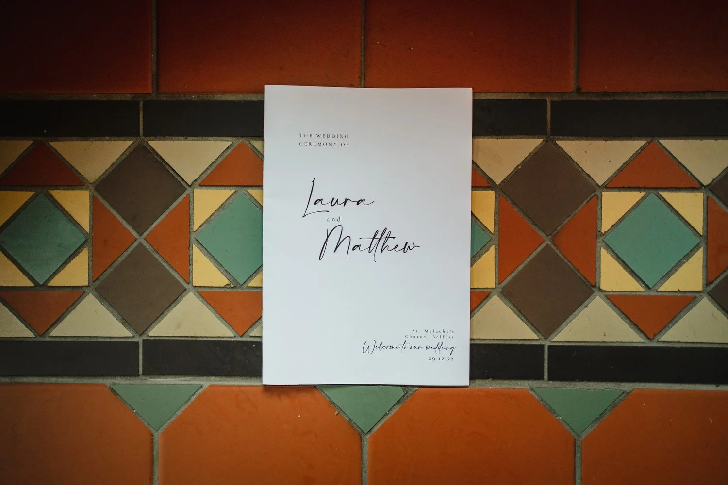  Laura and Matthews wedding in the Muddler’s Club restaurant in Belfast’s Cathedral Quarter. The couple got ready in the Hilton hotel before heading to St.Malachy’s church for their ceremony. Afterwards, we took photos around Cathedral Quarter before