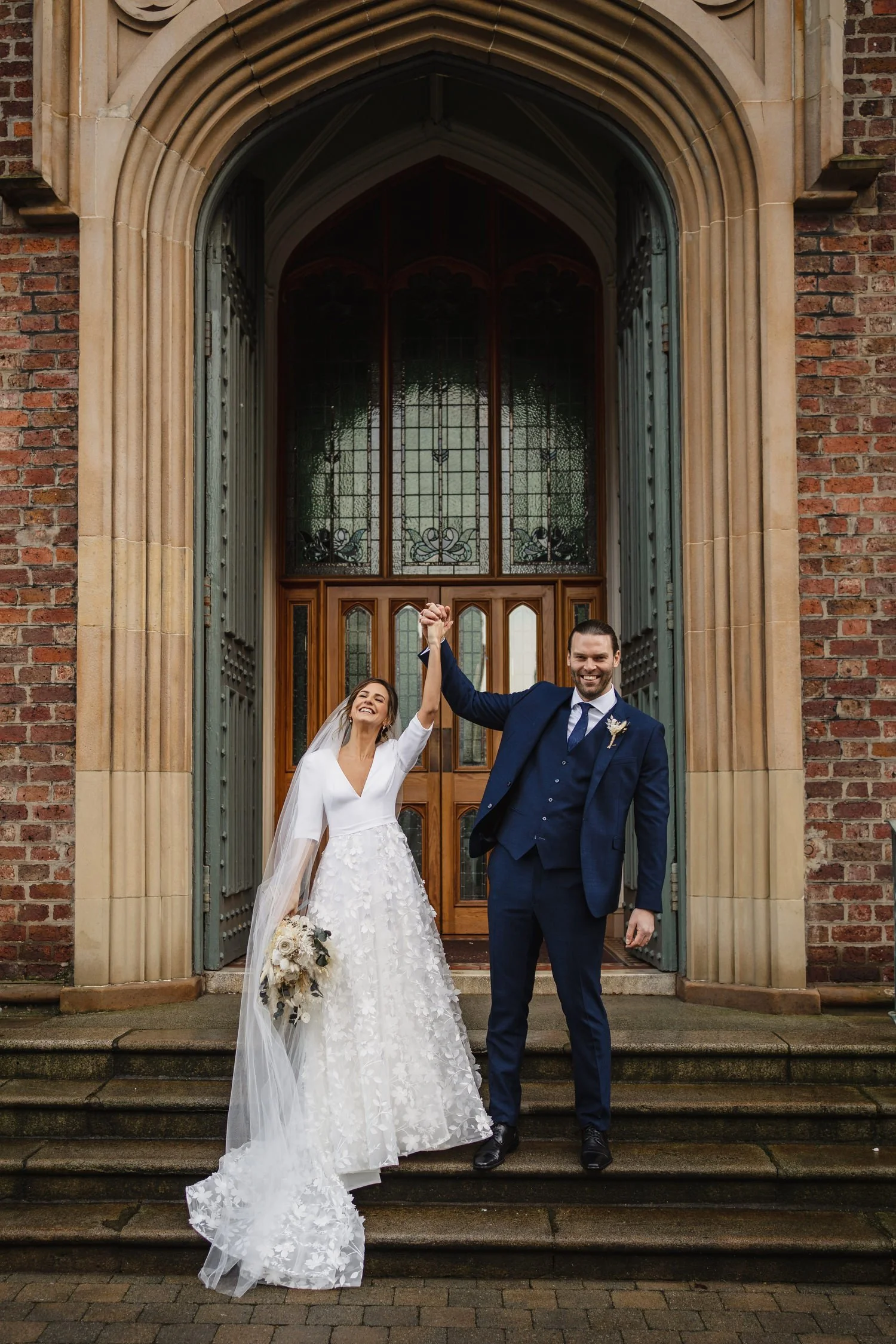  Laura and Matthews wedding in the Muddler’s Club restaurant in Belfast’s Cathedral Quarter. The couple got ready in the Hilton hotel before heading to St.Malachy’s church for their ceremony. Afterwards, we took photos around Cathedral Quarter before