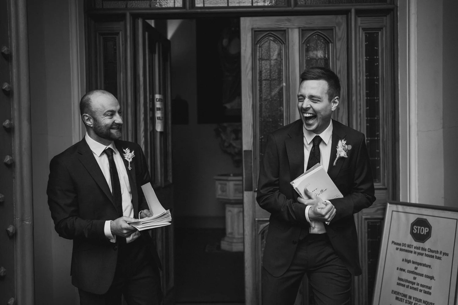  Laura and Matthews wedding in the Muddler’s Club restaurant in Belfast’s Cathedral Quarter. The couple got ready in the Hilton hotel before heading to St.Malachy’s church for their ceremony. Afterwards, we took photos around Cathedral Quarter before