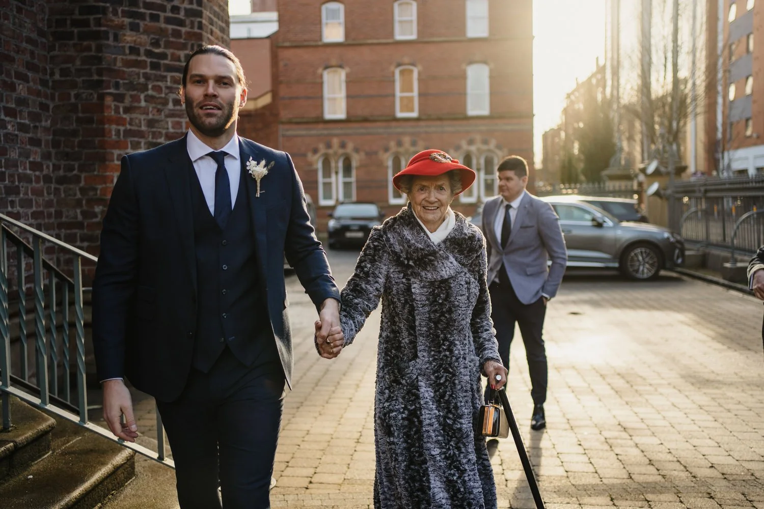  Laura and Matthews wedding in the Muddler’s Club restaurant in Belfast’s Cathedral Quarter. The couple got ready in the Hilton hotel before heading to St.Malachy’s church for their ceremony. Afterwards, we took photos around Cathedral Quarter before