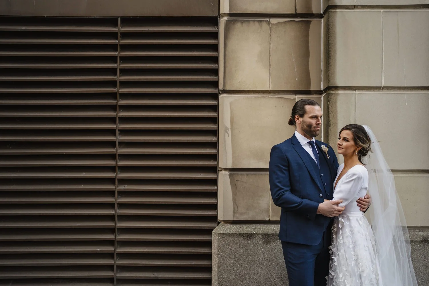  Laura and Matthews wedding in the Muddler’s Club restaurant in Belfast’s Cathedral Quarter. The couple got ready in the Hilton hotel before heading to St.Malachy’s church for their ceremony. Afterwards, we took photos around Cathedral Quarter before