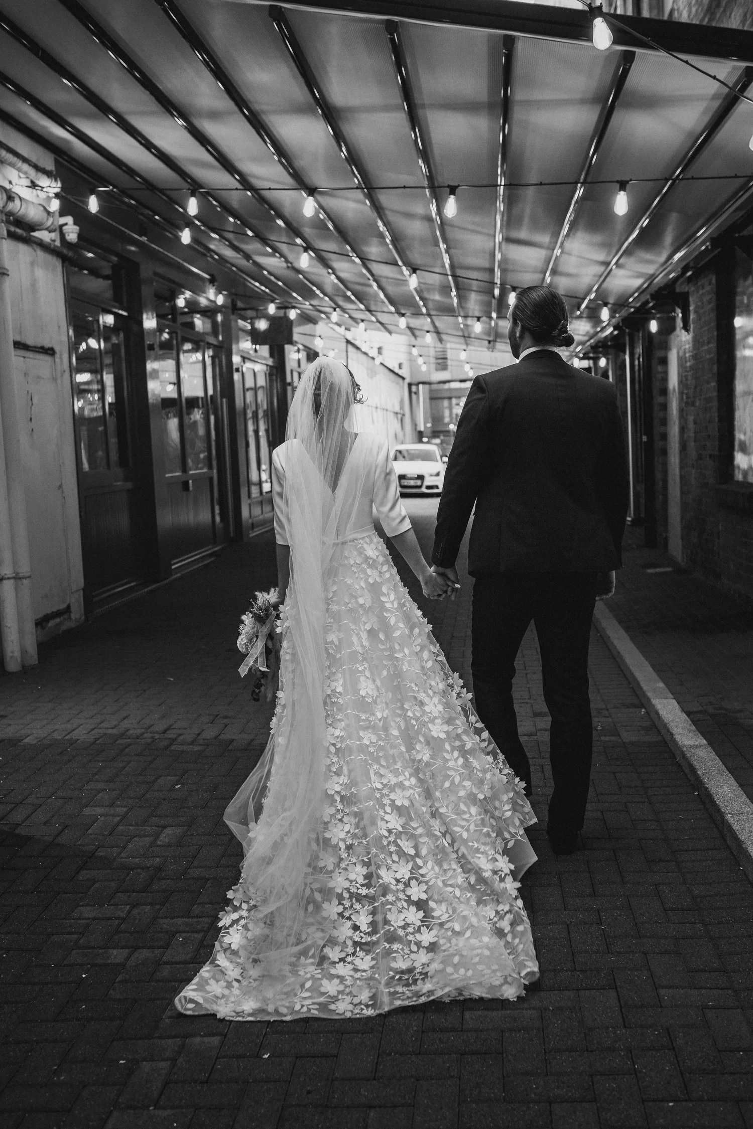  Laura and Matthews wedding in the Muddler’s Club restaurant in Belfast’s Cathedral Quarter. The couple got ready in the Hilton hotel before heading to St.Malachy’s church for their ceremony. Afterwards, we took photos around Cathedral Quarter before