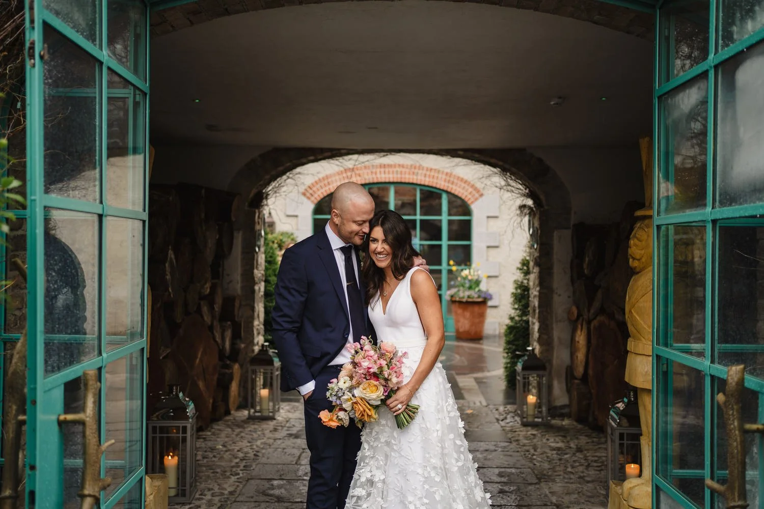  Cara and Ashley French from French Village in Belfast’s Wedding in Virginia Park Lodge in Cavan 