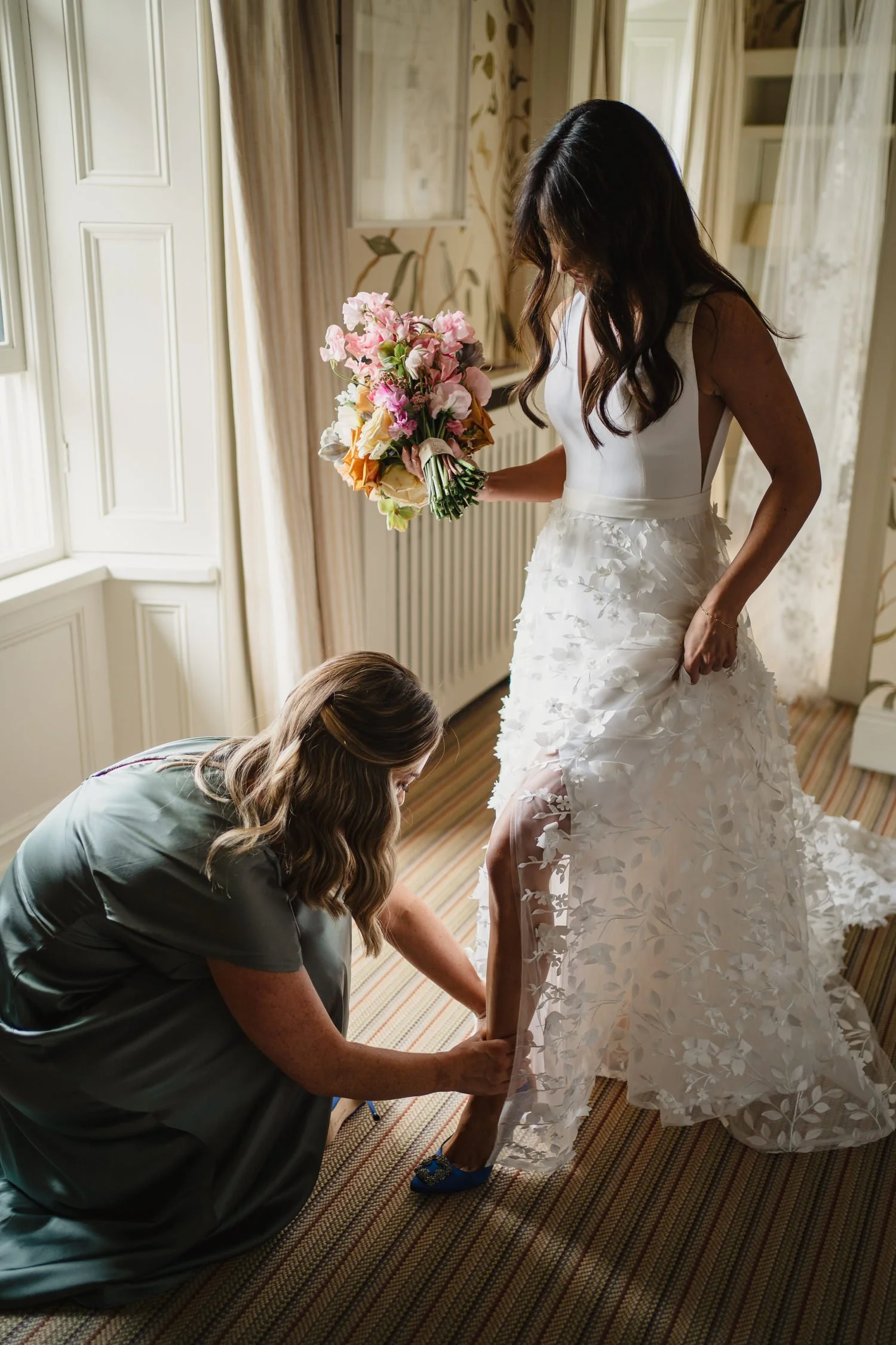  Cara and Ashley French from French Village in Belfast’s Wedding in Virginia Park Lodge in Cavan 