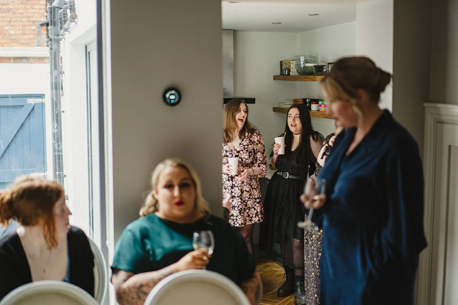  Kathryn and ChrisÕs wedding was supposed to be in Babel rooftop but it burned down 4 days before they were due to get married.  Instead they had their humanist wedding in their own house followed by photos in nearby Ormeau Park and Belfast Cathedral