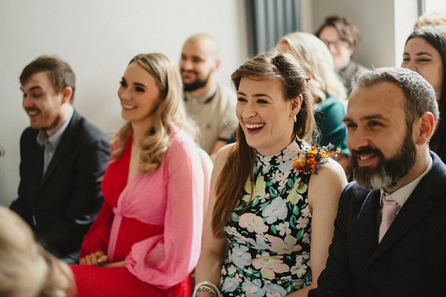  Kathryn and ChrisÕs wedding was supposed to be in Babel rooftop but it burned down 4 days before they were due to get married.  Instead they had their humanist wedding in their own house followed by photos in nearby Ormeau Park and Belfast Cathedral