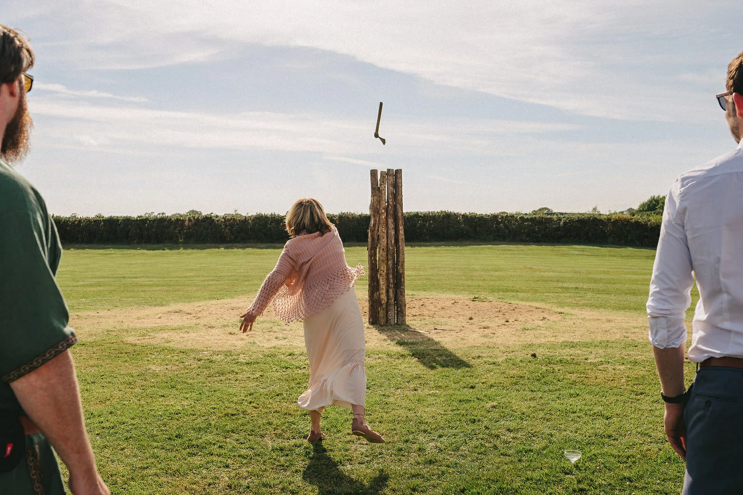  Alternative Wedding lawn games ideas. Clay Pigeon Shooting. Axe Throwing.  