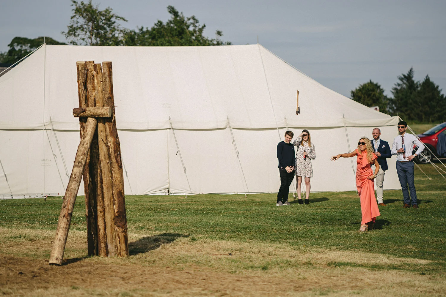  Alternative Wedding lawn games ideas. Clay Pigeon Shooting. Axe Throwing.  
