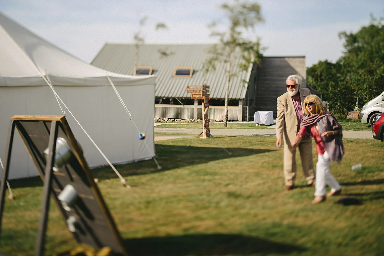  Alternative Wedding lawn games ideas. Clay Pigeon Shooting. Axe Throwing.  