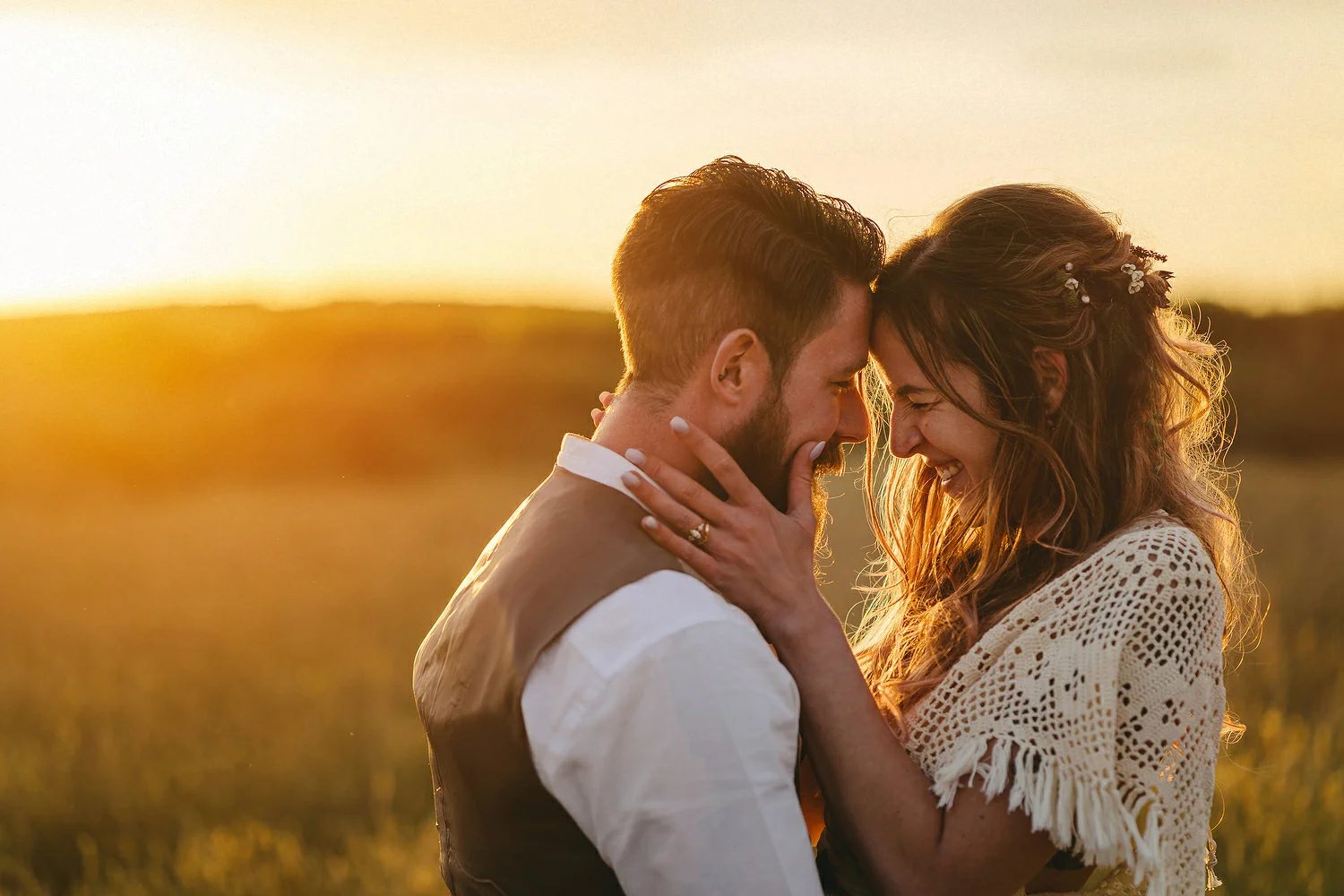  Field of Dreams Bangor Wedding Photos. Sunset wedding pictures.  