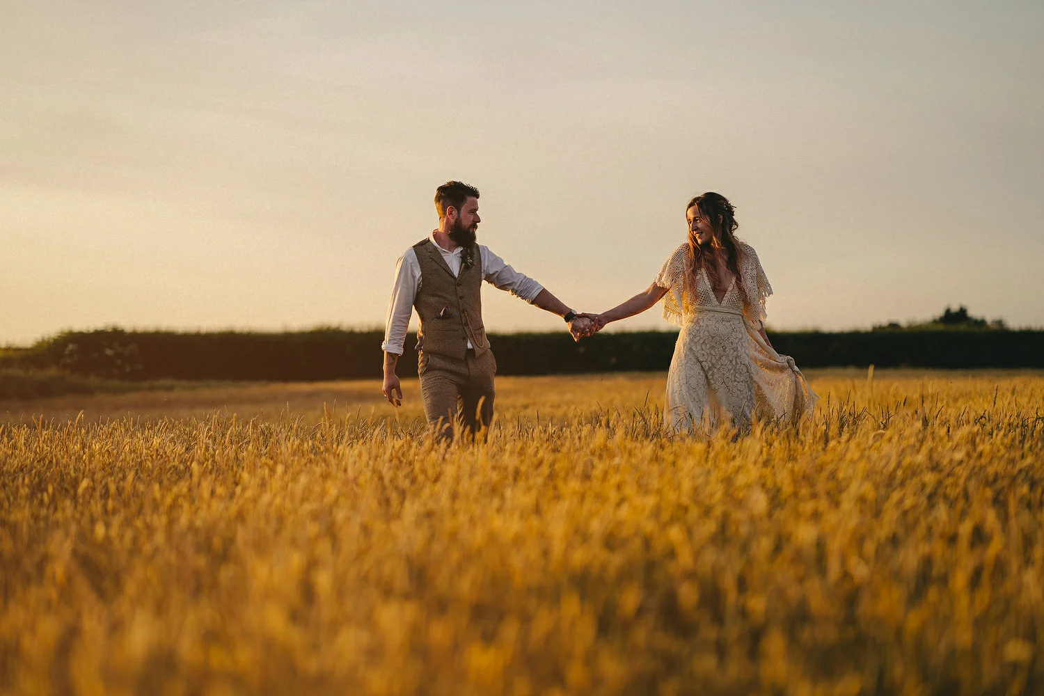  Field of Dreams Bangor Wedding Photos. Sunset wedding pictures. Sony A7III wedding. 