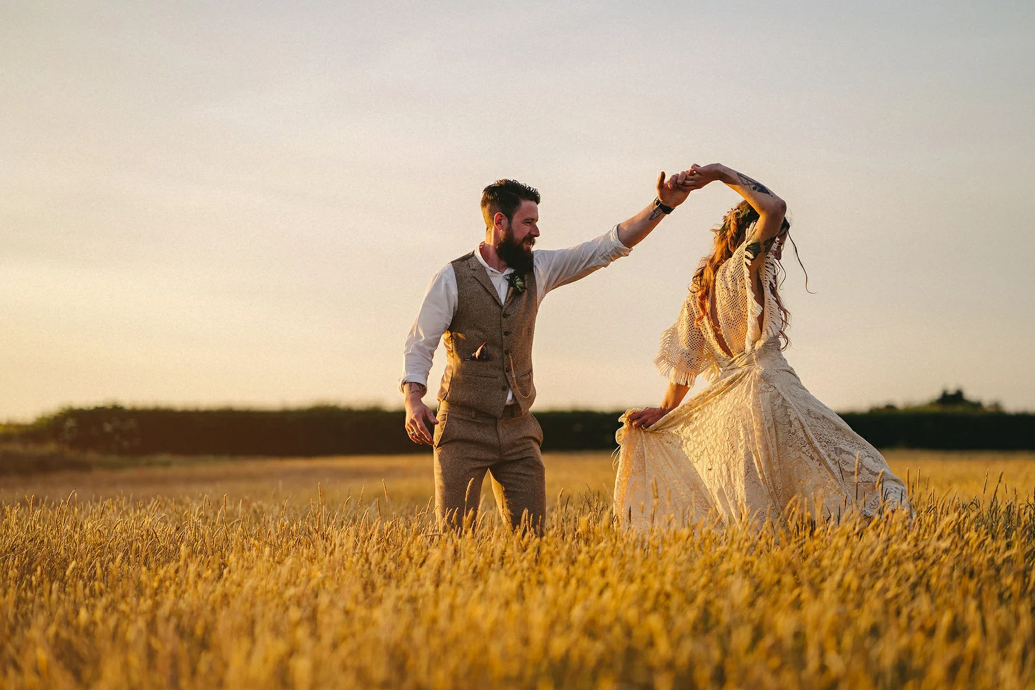  Field of Dreams Bangor Wedding Photos. Sunset wedding pictures. Sony A7III wedding. 