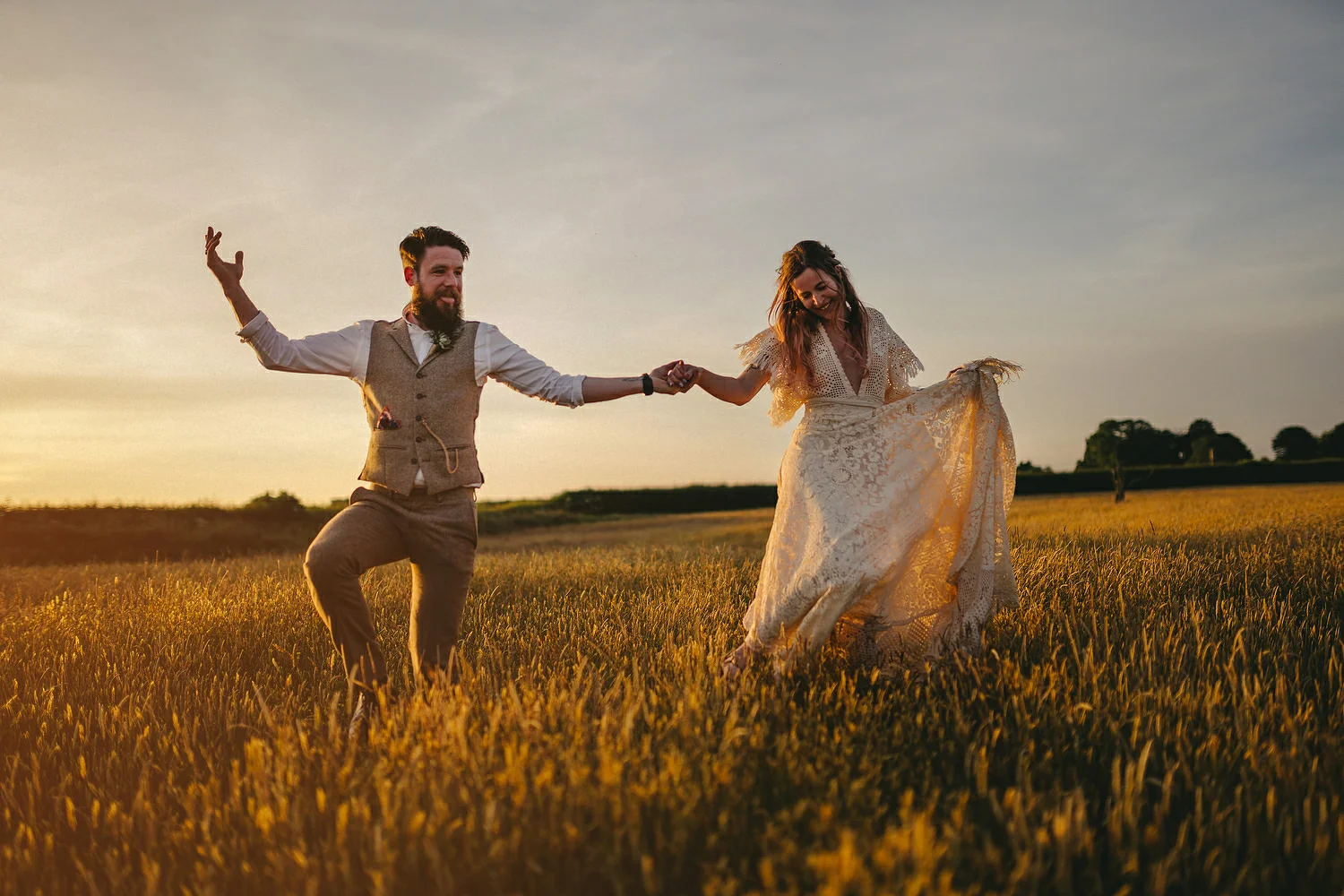  Field of Dreams Bangor Wedding Photos. Sunset wedding pictures. Sony A7III wedding. 