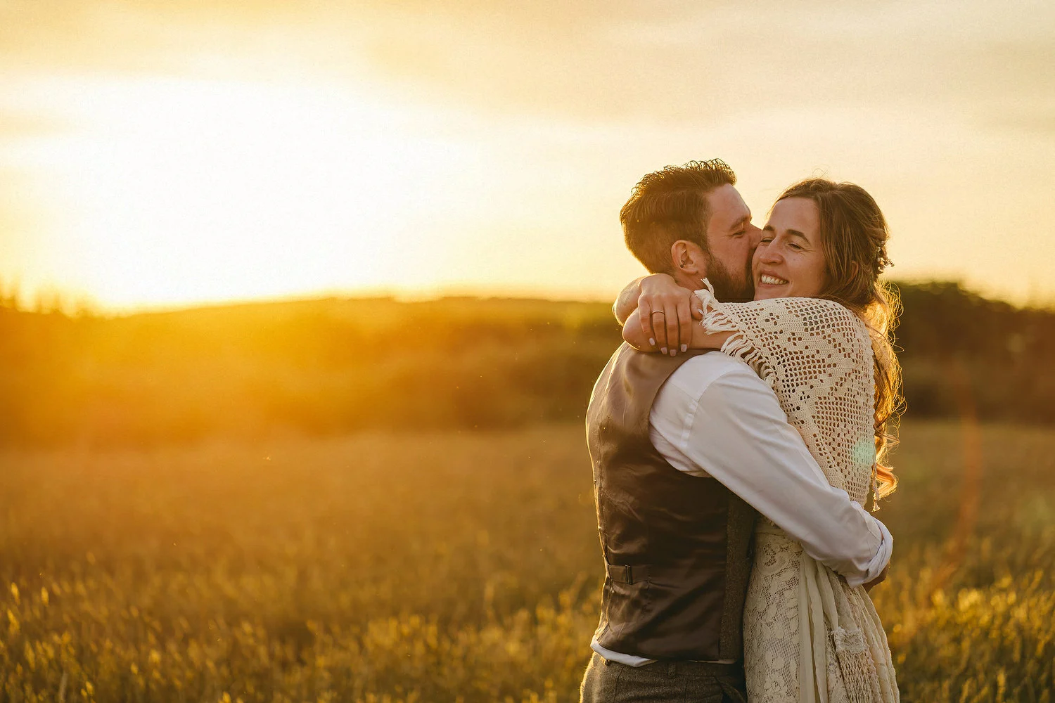  Field of Dreams Bangor Wedding Photos. Sunset wedding pictures.  