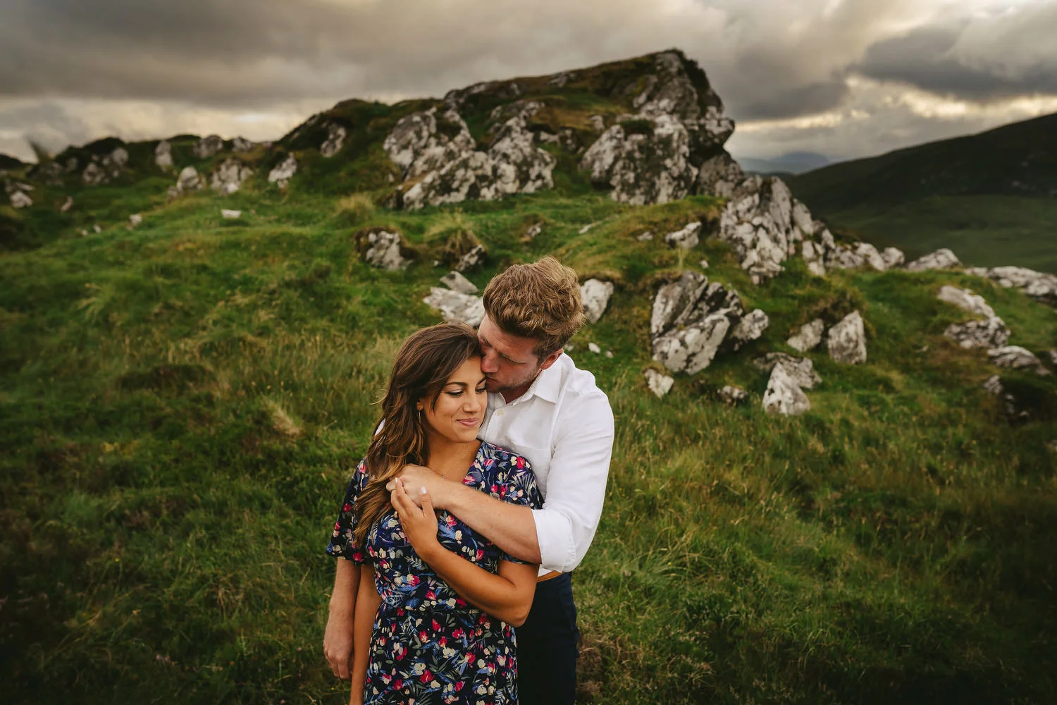  Ireland Engagement Shoot in Donegal. Deanna Smith and Declan Col. Irish American Elopement. 