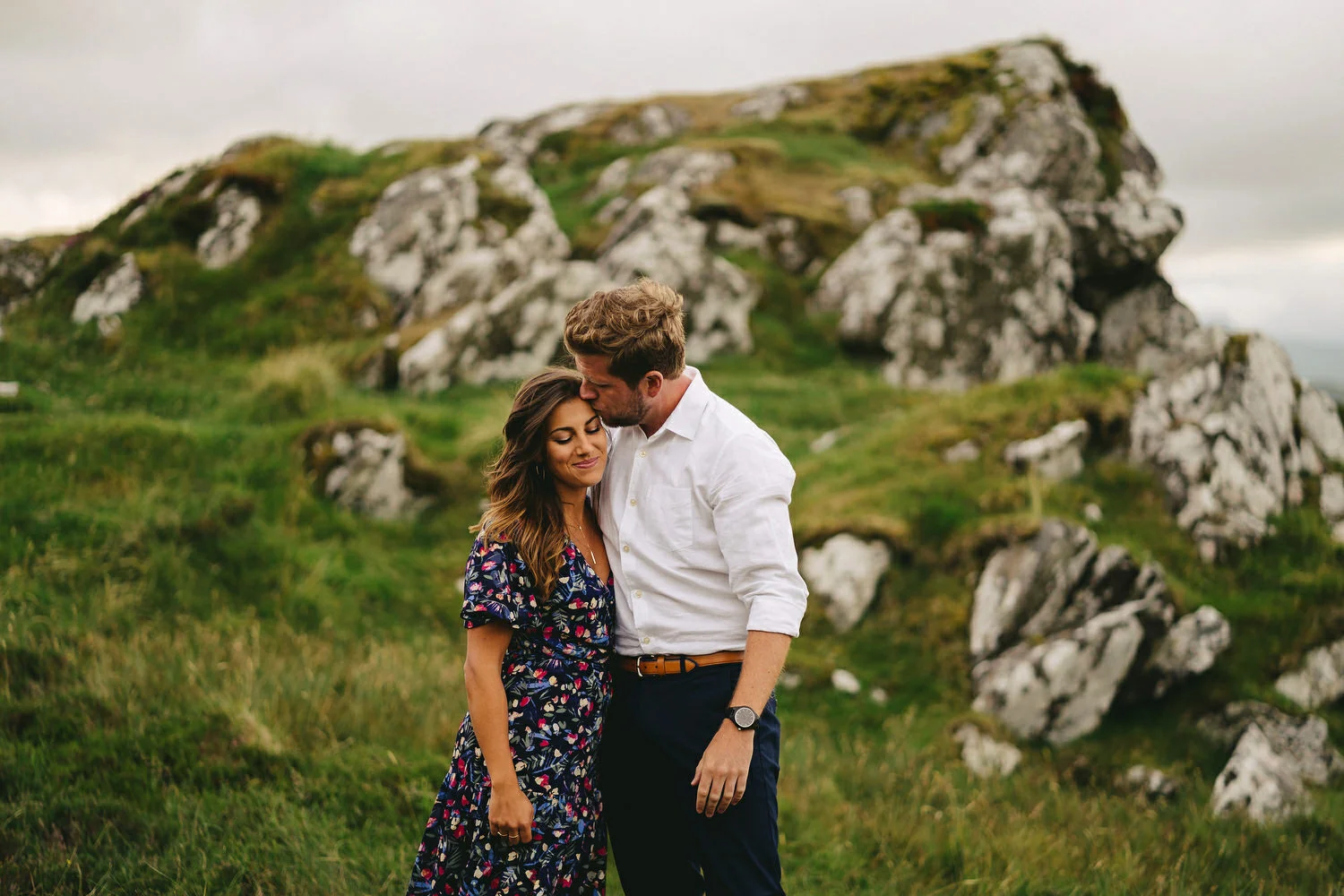  Ireland Engagement Shoot in Donegal. Deanna Smith and Declan Col. Irish American Elopement. 