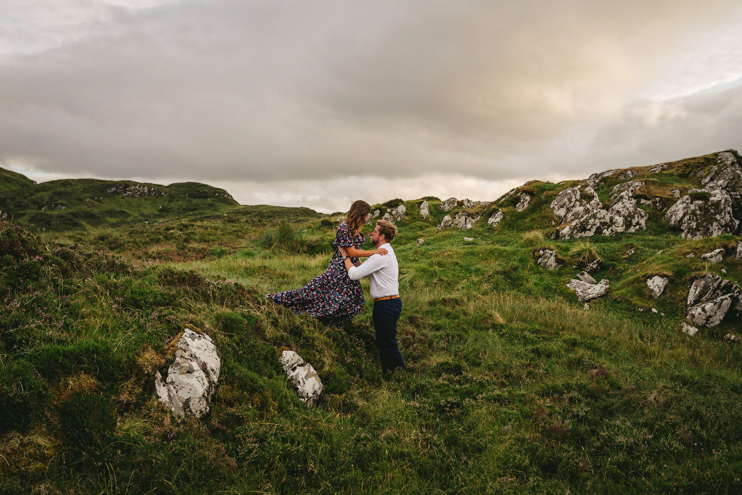  Ireland Engagement Shoot in Donegal. Deanna Smith and Declan Col. Irish American Elopement. 