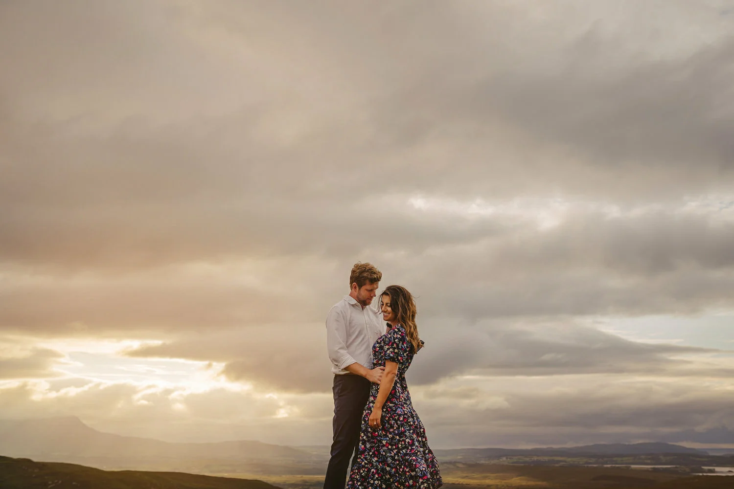  Ireland Engagement Shoot in Donegal. Deanna Smith and Declan Col. Irish American Elopement. 