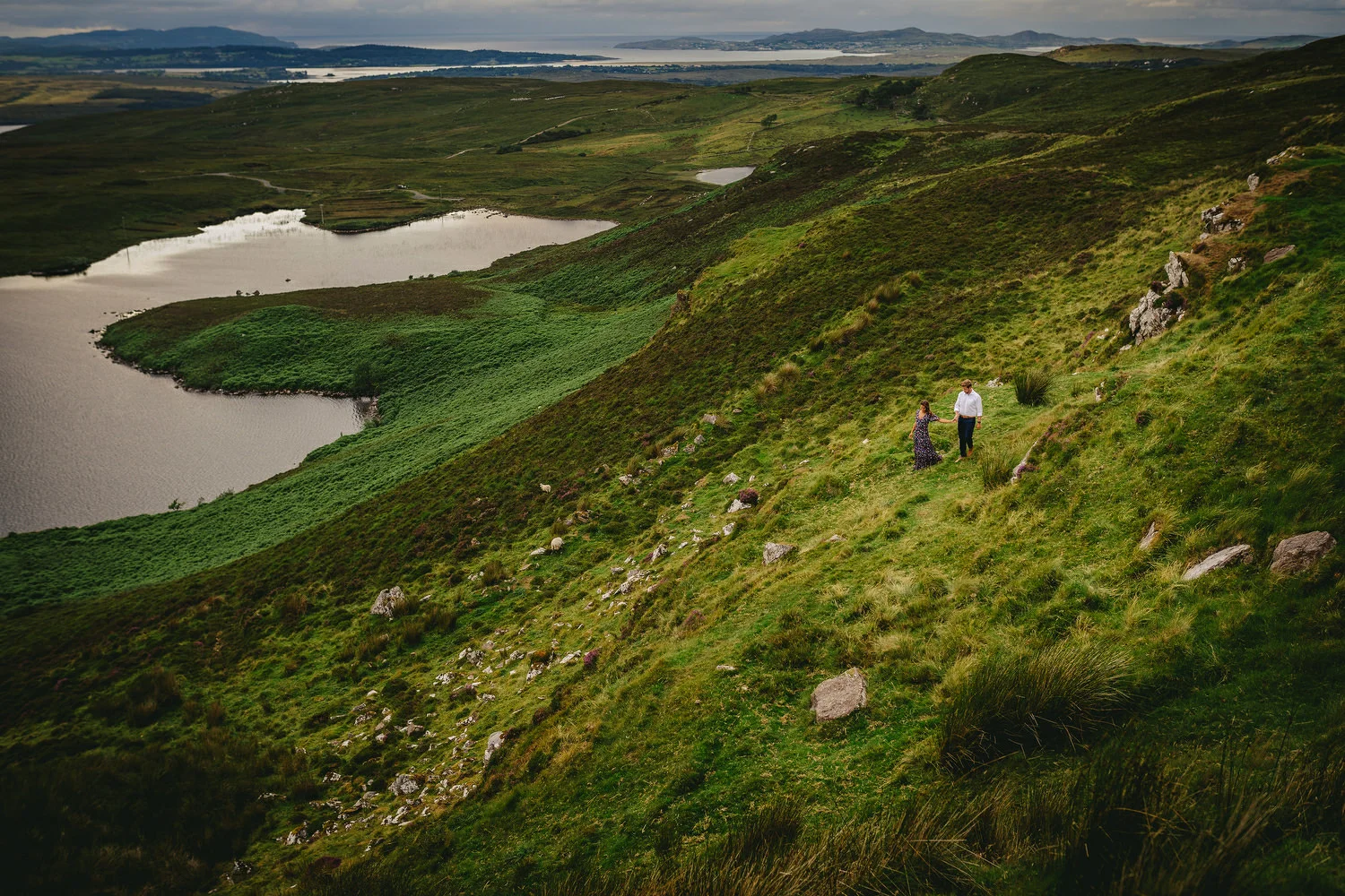  Ireland Engagement Shoot in Donegal. Deanna Smith and Declan Col. Irish American Elopement. 