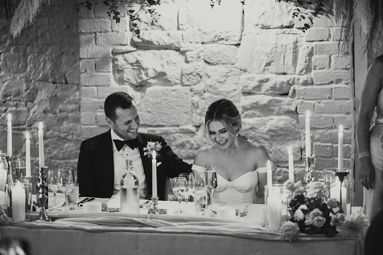  Katie and Jack McGarryÕs Irish American winter wedding at Larchfield estate, with wedding photographs in Belfast Cathedral Quarter and the Merchant Hotel. JackÕs New York Bar, The Dead Rabbit, provided the drinks and cocktails. 