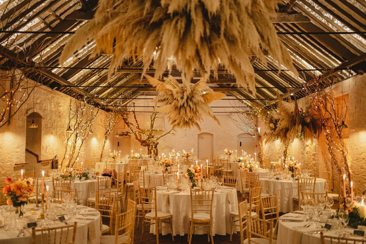  Katie and Jack McGarryÕs Irish American winter wedding at Larchfield estate, with wedding photographs in Belfast Cathedral Quarter and the Merchant Hotel. JackÕs New York Bar, The Dead Rabbit, provided the drinks and cocktails. 