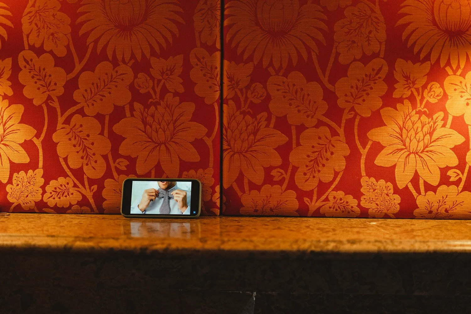  Katie and Jack McGarryÕs Irish American winter wedding at Larchfield estate, with wedding photographs in Belfast Cathedral Quarter and the Merchant Hotel. JackÕs New York Bar, The Dead Rabbit, provided the drinks and cocktails. 