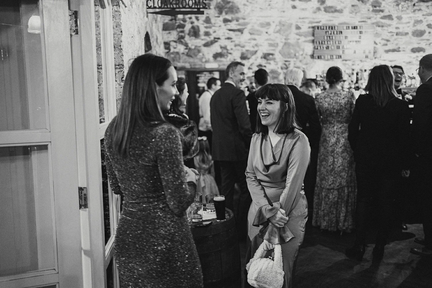  Katie and Jack McGarryÕs Irish American winter wedding at Larchfield estate, with wedding photographs in Belfast Cathedral Quarter and the Merchant Hotel. JackÕs New York Bar, The Dead Rabbit, provided the drinks and cocktails. 