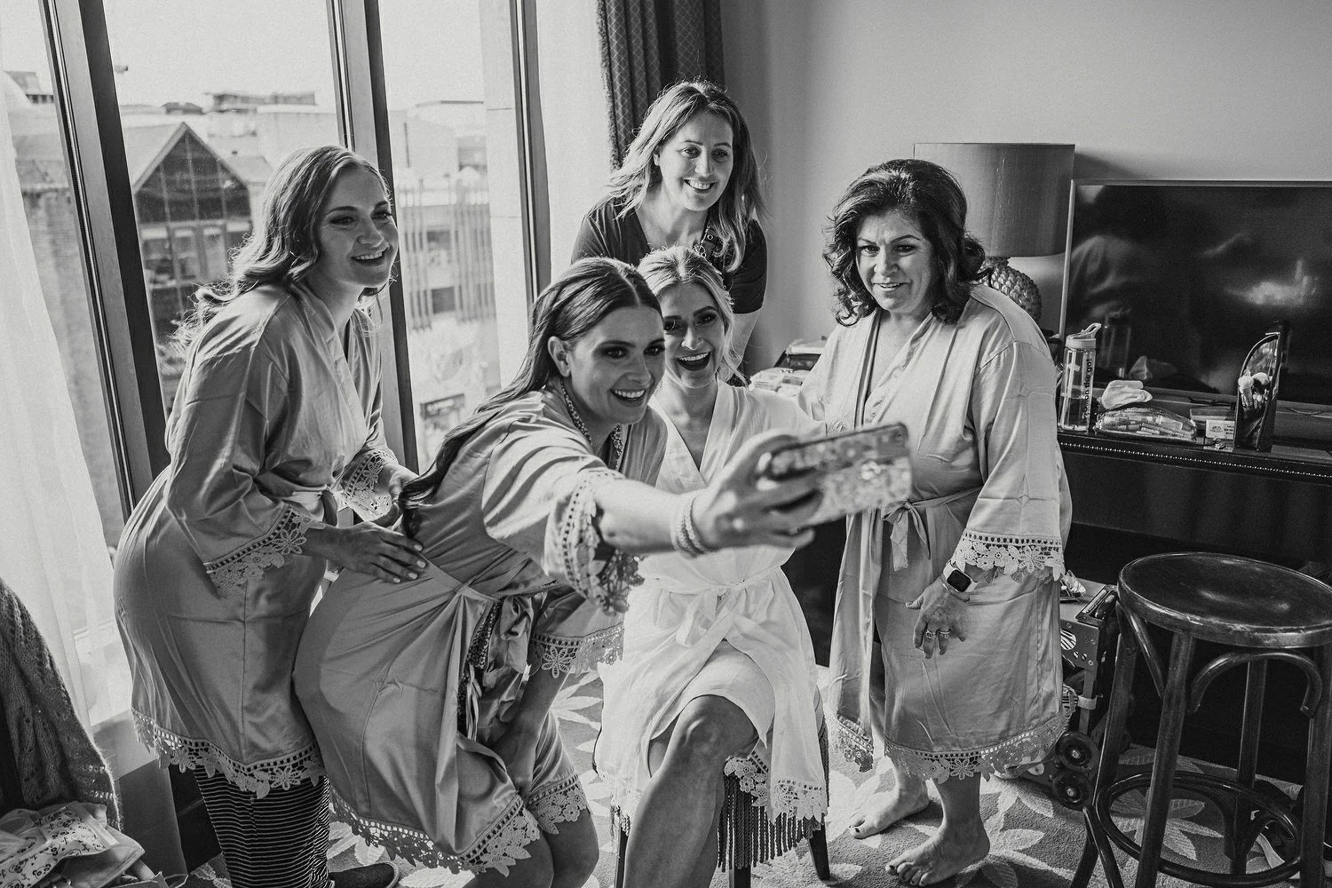  Katie and Jack McGarryÕs Irish American winter wedding at Larchfield estate, with wedding photographs in Belfast Cathedral Quarter and the Merchant Hotel. JackÕs New York Bar, The Dead Rabbit, provided the drinks and cocktails. 