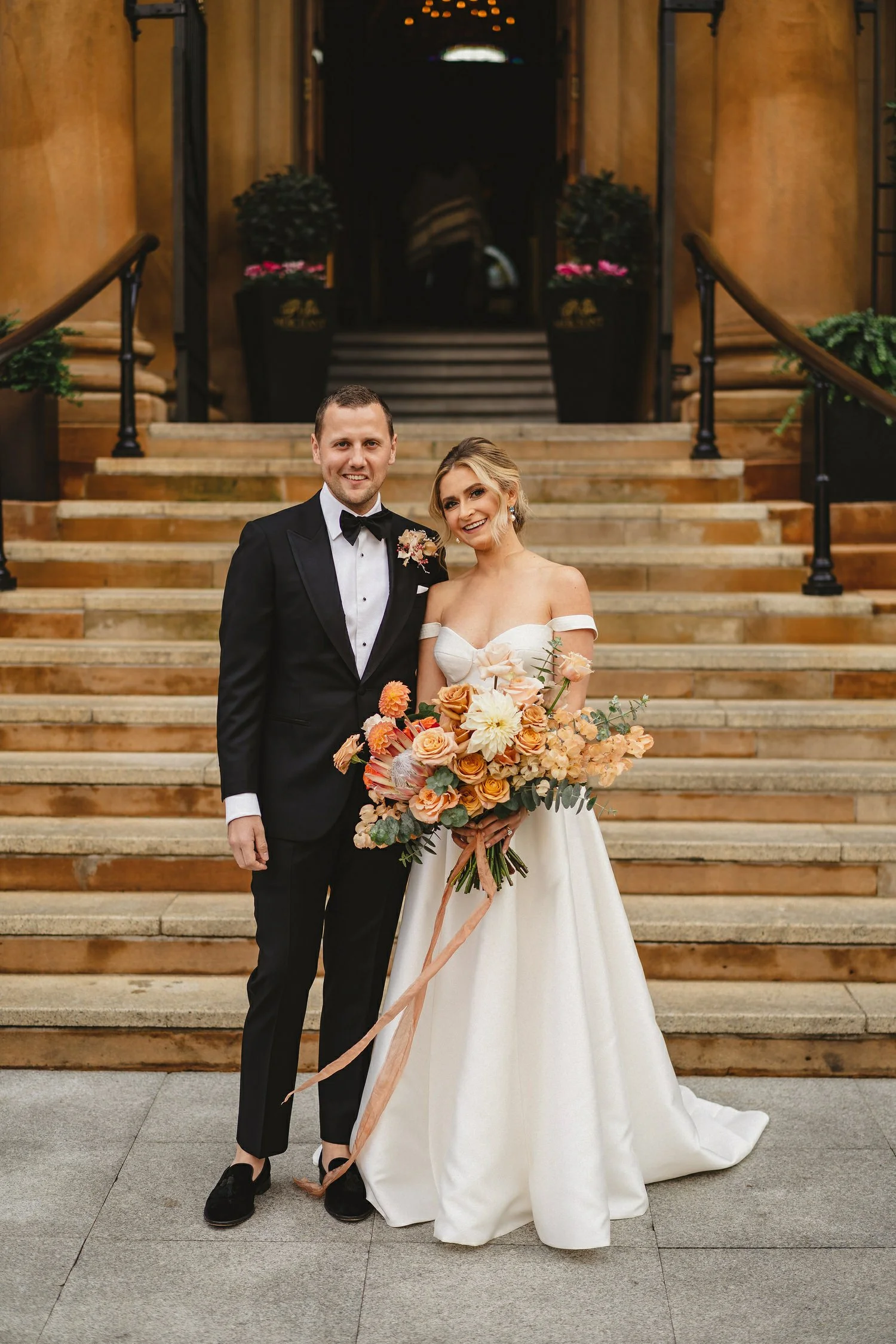 Katie and Jack McGarryÕs Irish American winter wedding at Larchfield estate, with wedding photographs in Belfast Cathedral Quarter and the Merchant Hotel. JackÕs New York Bar, The Dead Rabbit, provided the drinks and cocktails. 