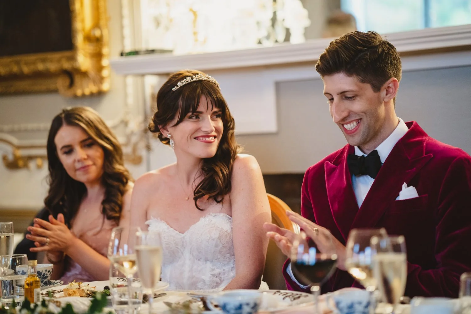  Triona and Riley’s wedding in the gorgeous Markree Castle and estate in County Sligo, Ireland.  Their Irish American wedding ceremony and reception were all in the Castle. 