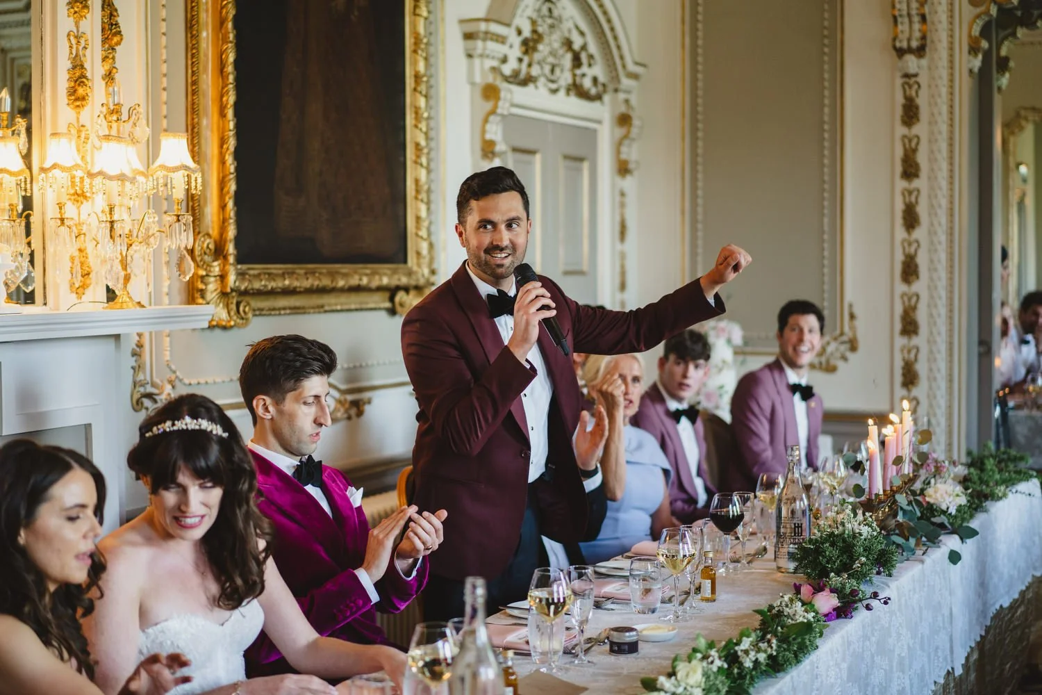  Triona and Riley’s wedding in the gorgeous Markree Castle and estate in County Sligo, Ireland.  Their Irish American wedding ceremony and reception were all in the Castle. 