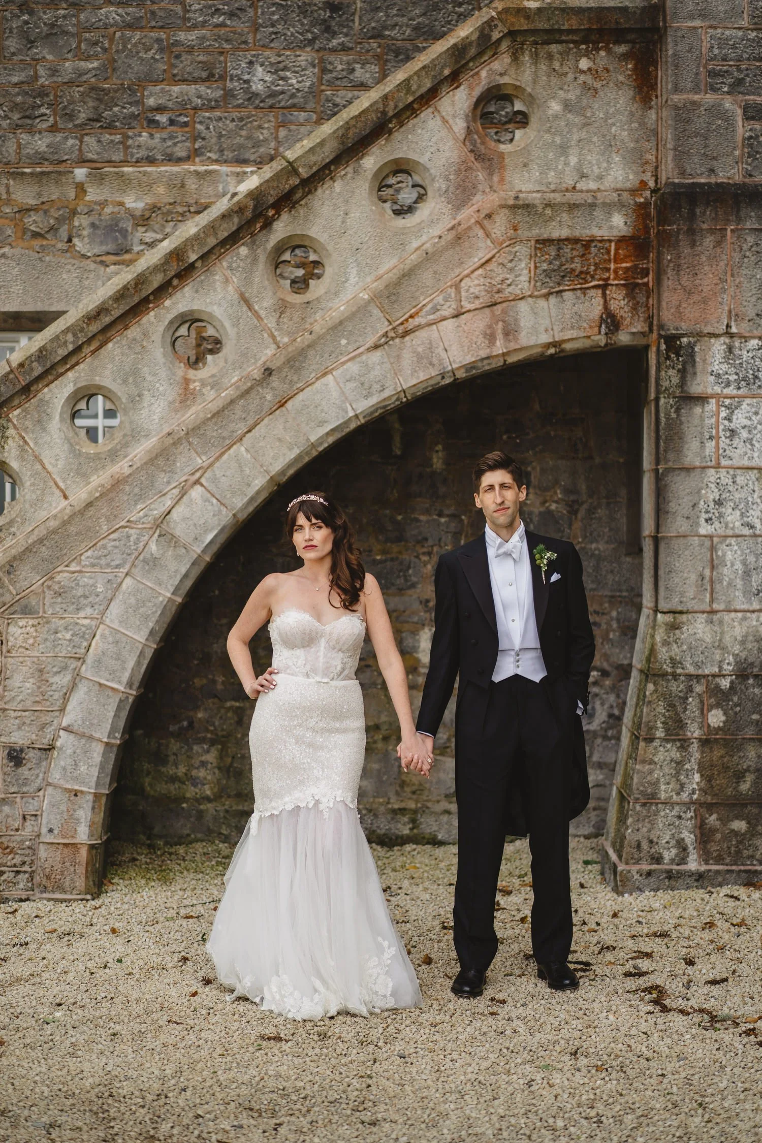  Triona and Riley’s wedding in the gorgeous Markree Castle and estate in County Sligo, Ireland.  Their Irish American wedding ceremony and reception were all in the Castle. 