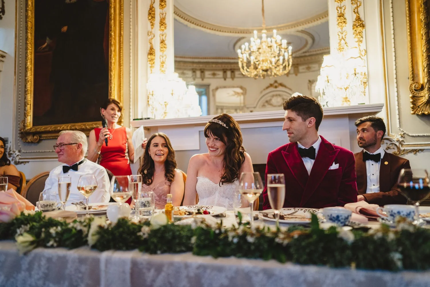  Triona and Riley’s wedding in the gorgeous Markree Castle and estate in County Sligo, Ireland.  Their Irish American wedding ceremony and reception were all in the Castle. 