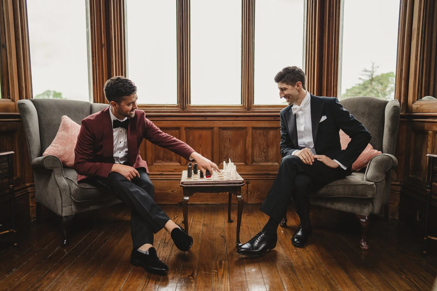  Triona and Riley’s wedding in the gorgeous Markree Castle and estate in County Sligo, Ireland.  Their Irish American wedding ceremony and reception were all in the Castle. 