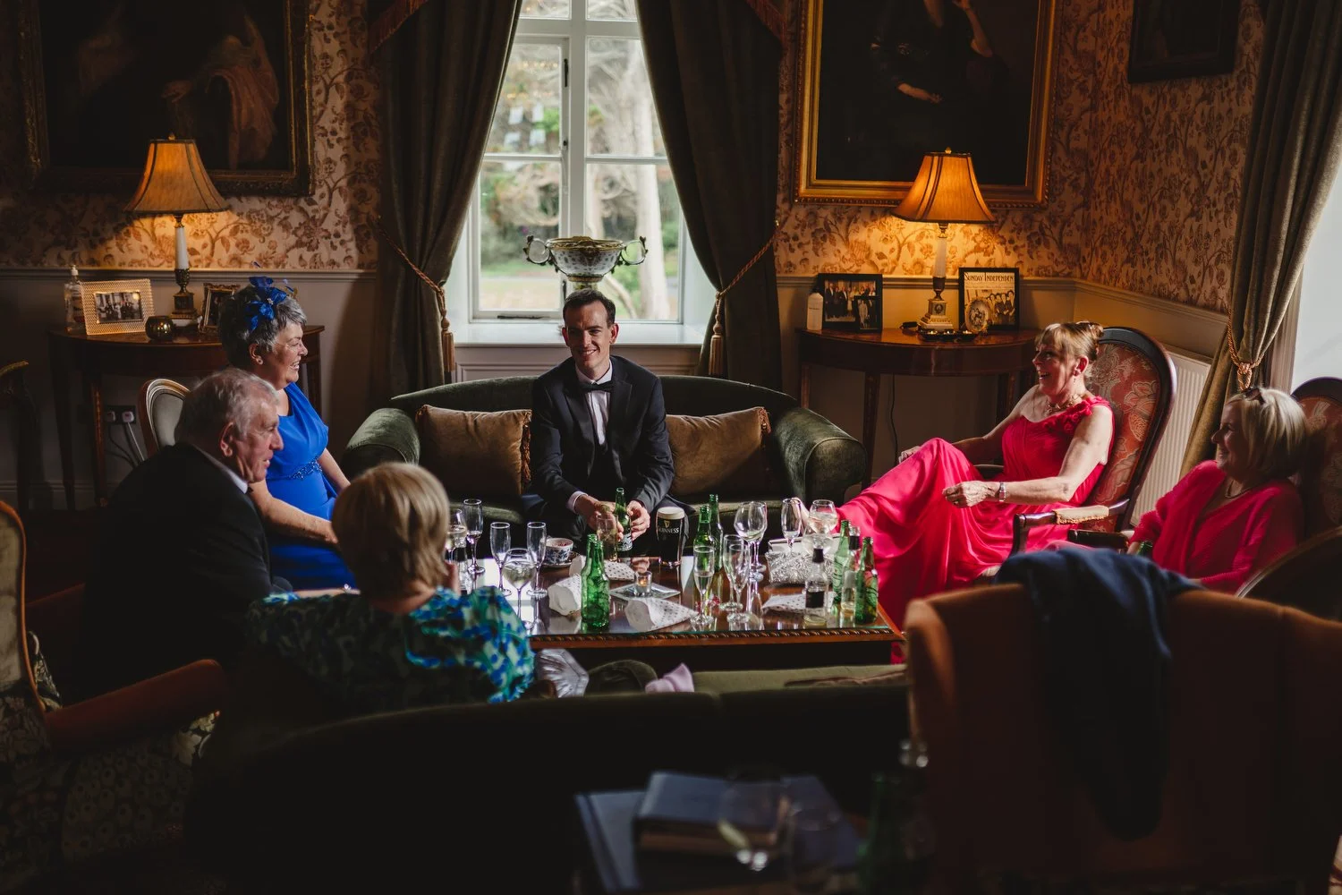  Triona and Riley’s wedding in the gorgeous Markree Castle and estate in County Sligo, Ireland.  Their Irish American wedding ceremony and reception were all in the Castle. 