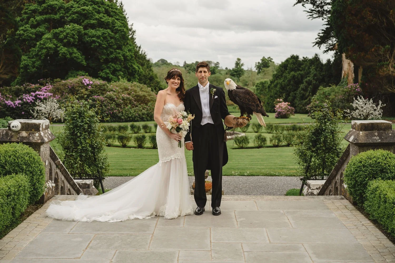  Triona and Riley’s wedding in the gorgeous Markree Castle and estate in County Sligo, Ireland.  Their Irish American wedding ceremony and reception were all in the Castle. 