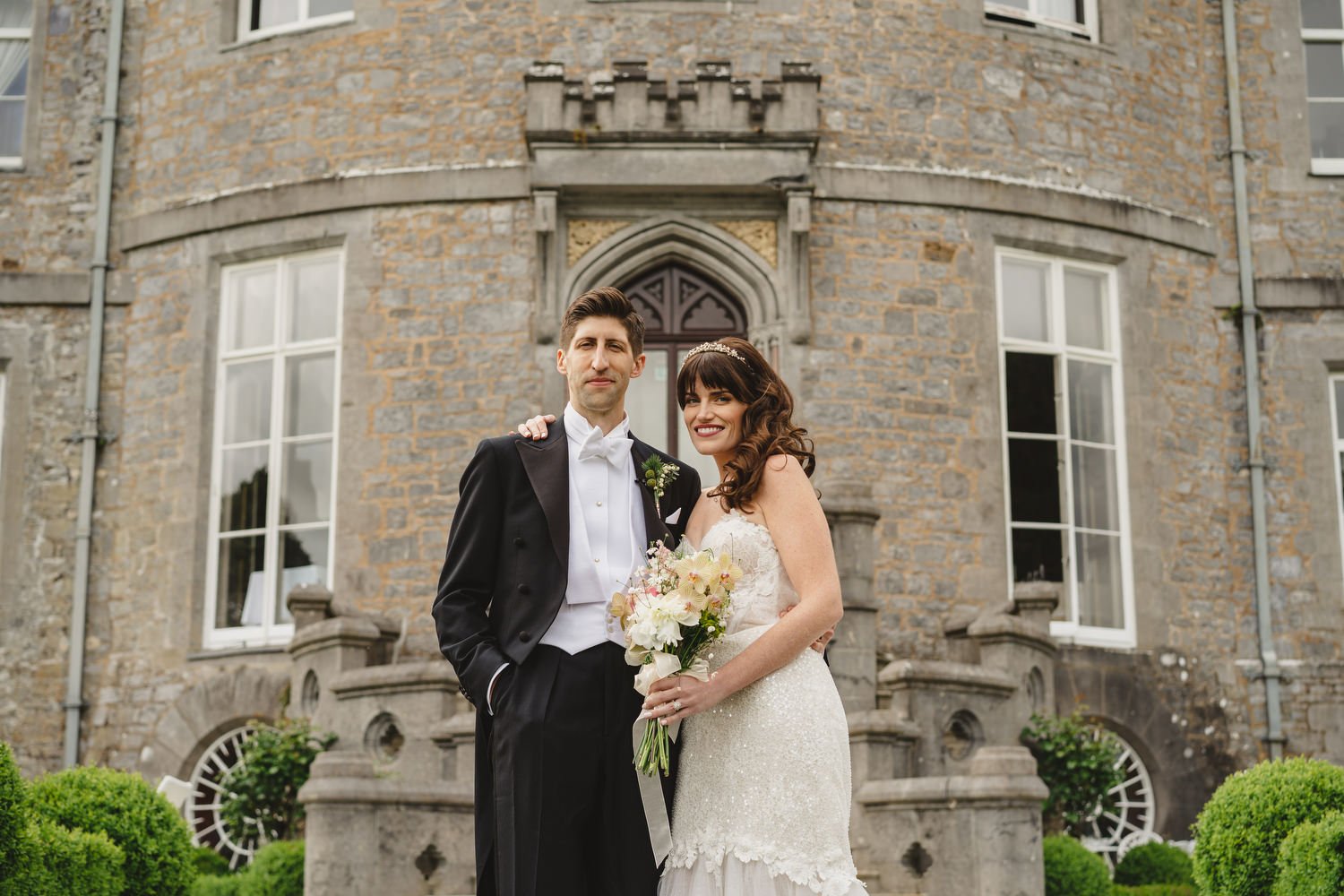  Triona and Riley’s wedding in the gorgeous Markree Castle and estate in County Sligo, Ireland.  Their Irish American wedding ceremony and reception were all in the Castle. 