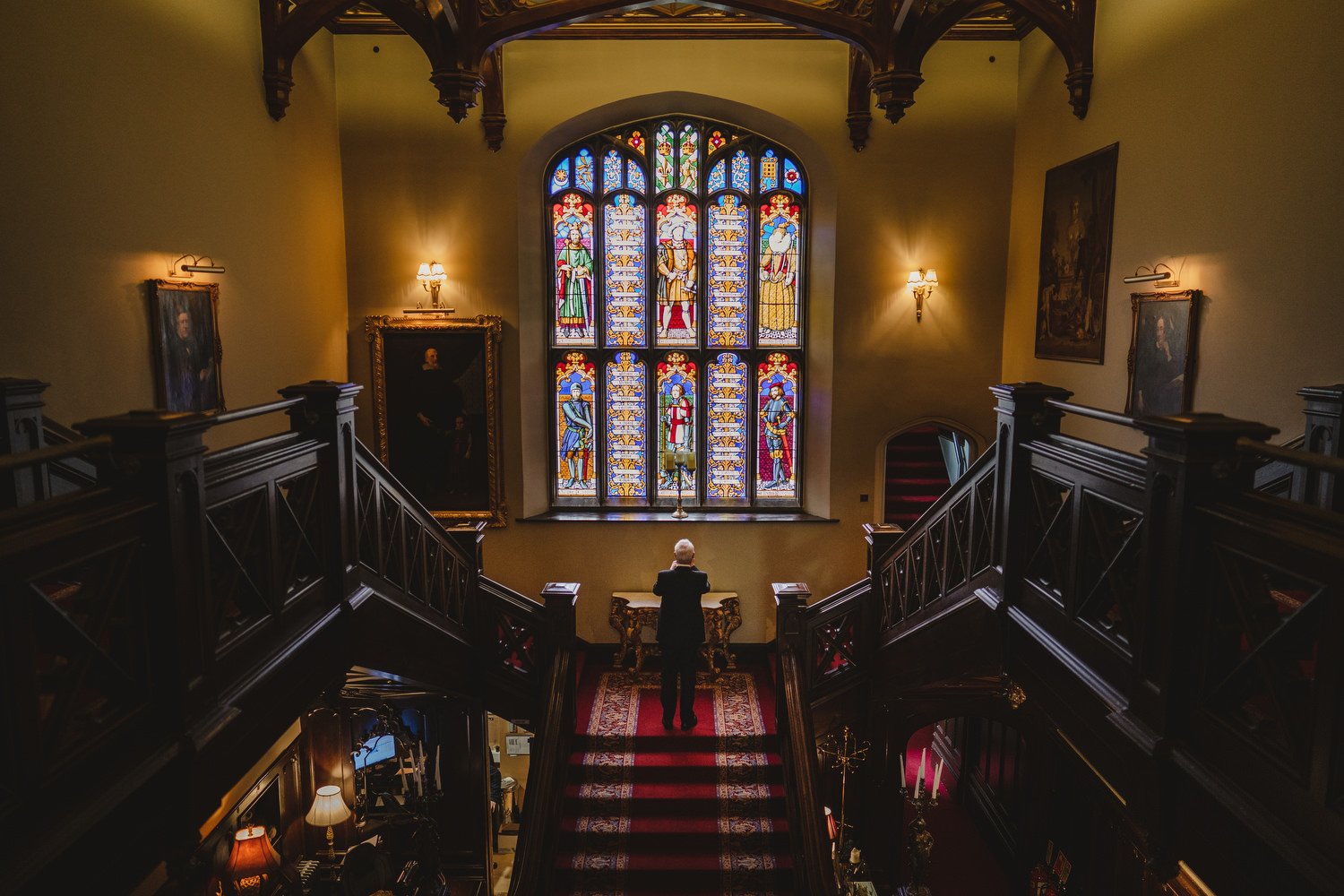  Triona and Riley’s wedding in the gorgeous Markree Castle and estate in County Sligo, Ireland.  Their Irish American wedding ceremony and reception were all in the Castle. 