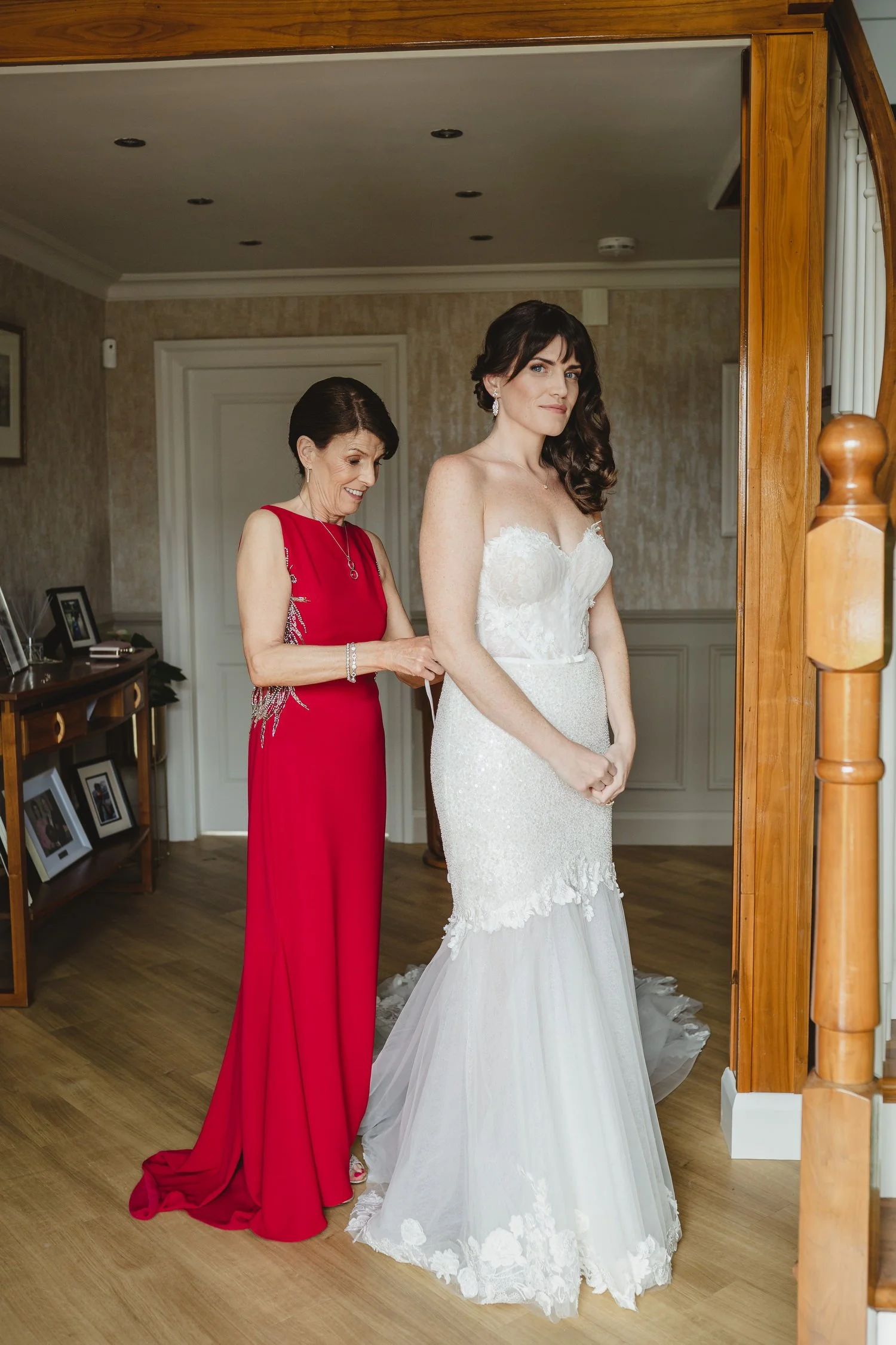  Triona and Riley’s wedding in the gorgeous Markree Castle and estate in County Sligo, Ireland.  Their Irish American wedding ceremony and reception were all in the Castle. 