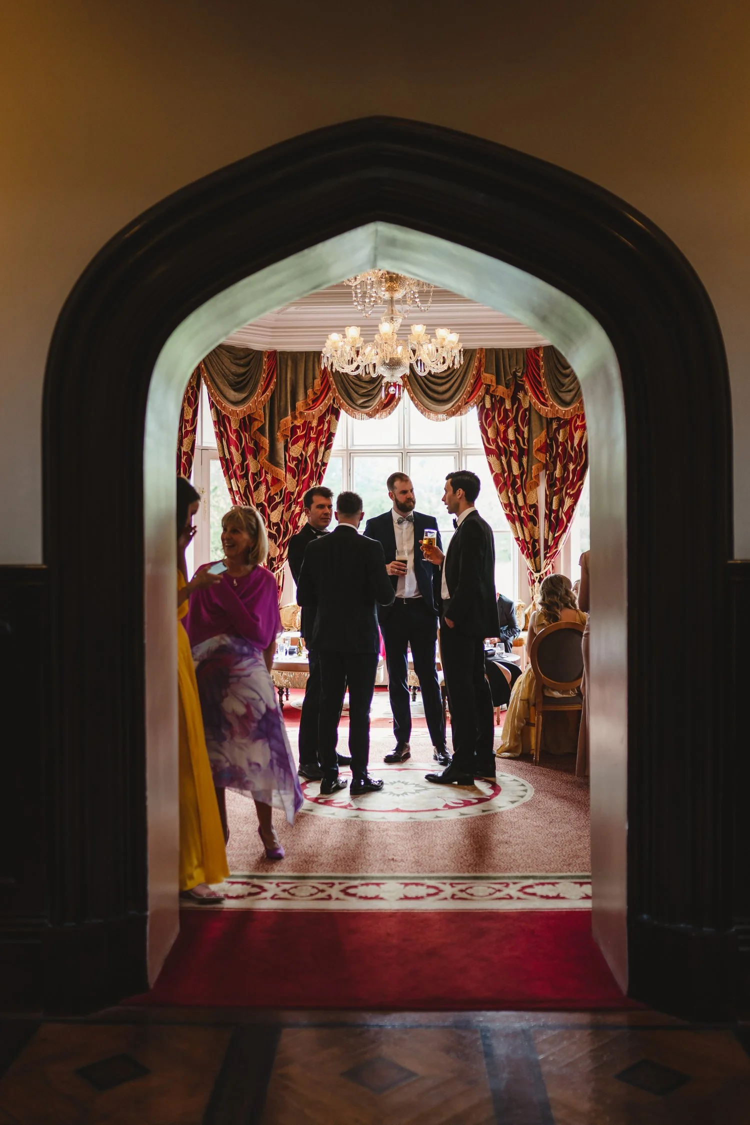  Triona and Riley’s wedding in the gorgeous Markree Castle and estate in County Sligo, Ireland.  Their Irish American wedding ceremony and reception were all in the Castle. 