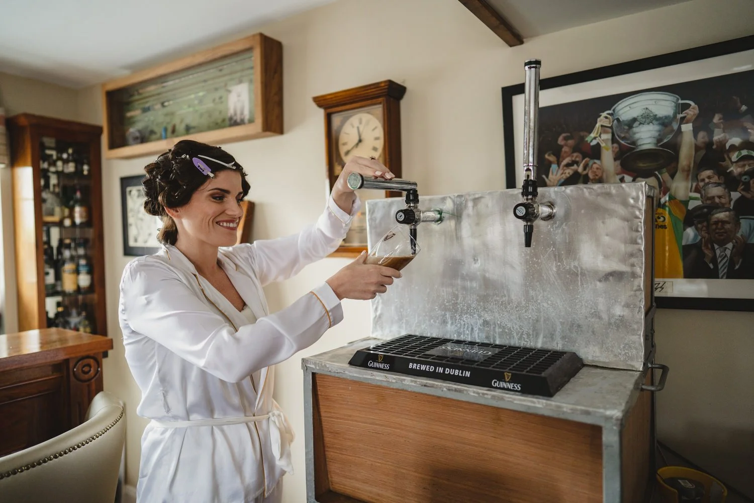  Triona and Riley’s wedding in the gorgeous Markree Castle and estate in County Sligo, Ireland.  Their Irish American wedding ceremony and reception were all in the Castle. 