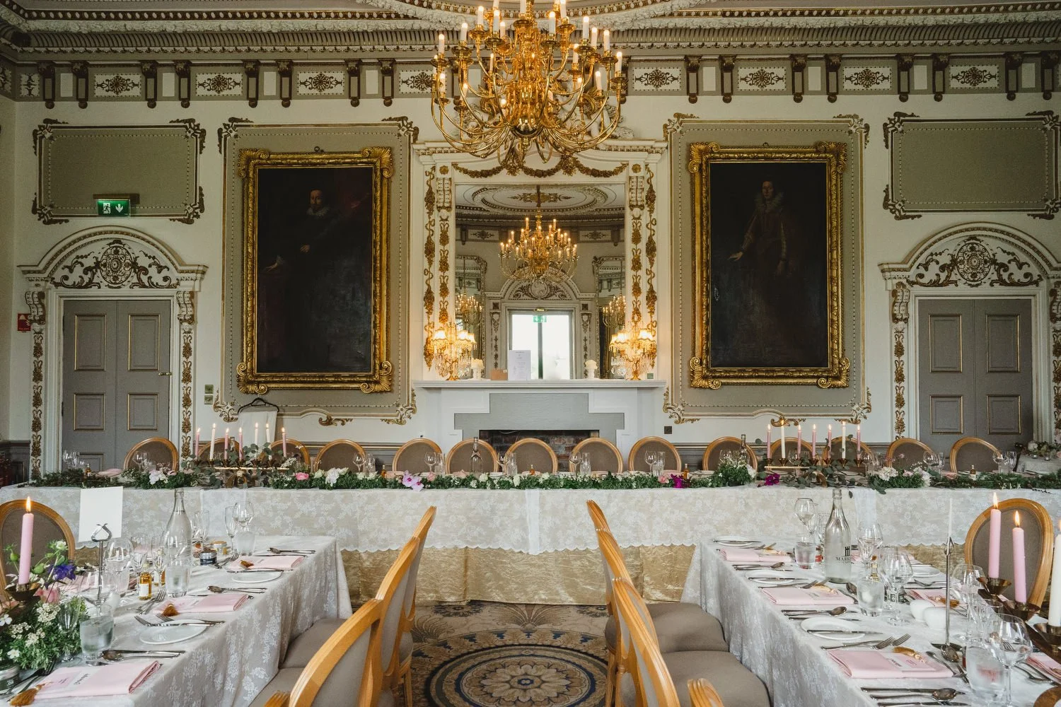  Triona and Riley’s wedding in the gorgeous Markree Castle and estate in County Sligo, Ireland.  Their Irish American wedding ceremony and reception were all in the Castle. 