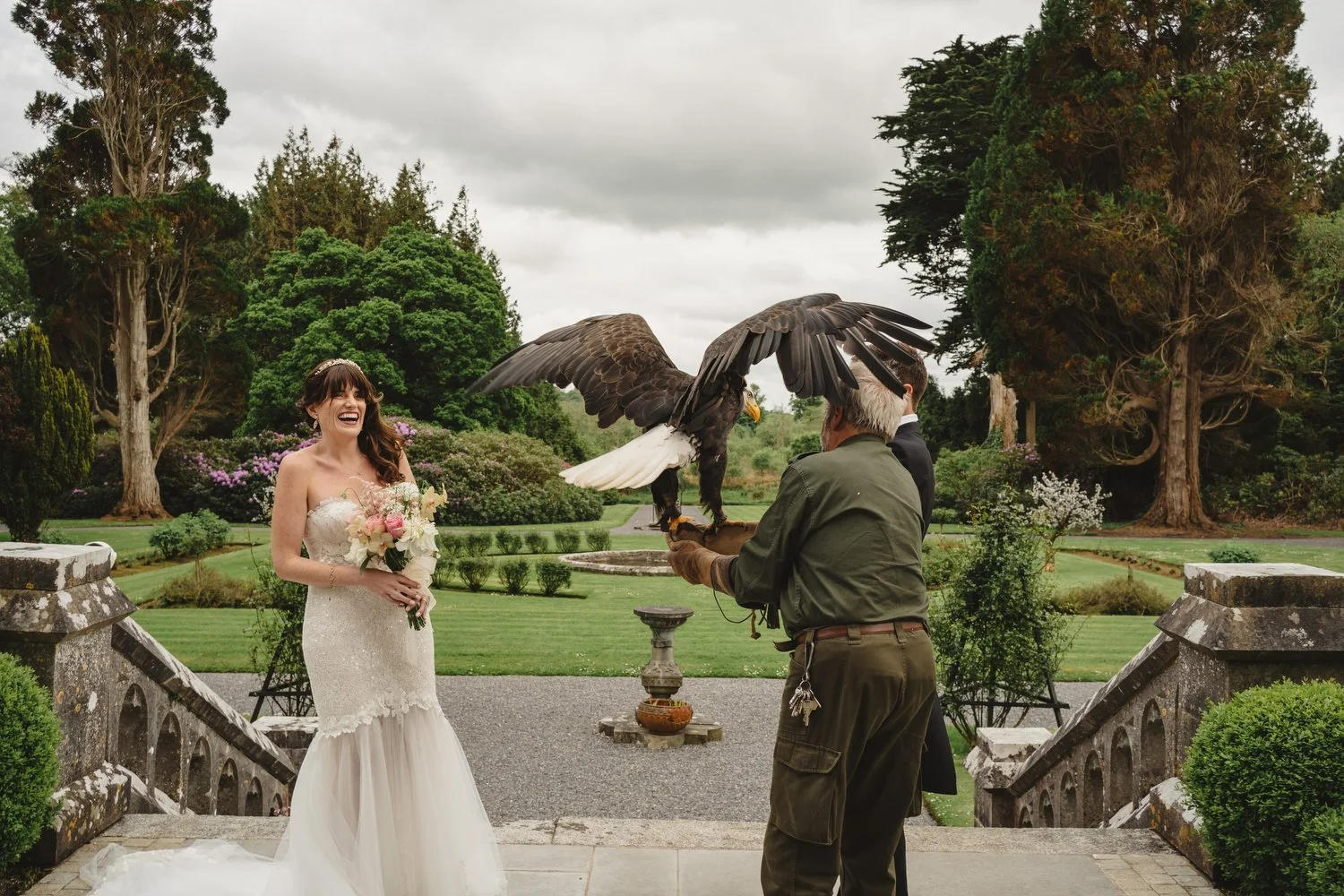  Triona and Riley’s wedding in the gorgeous Markree Castle and estate in County Sligo, Ireland.  Their Irish American wedding ceremony and reception were all in the Castle. 