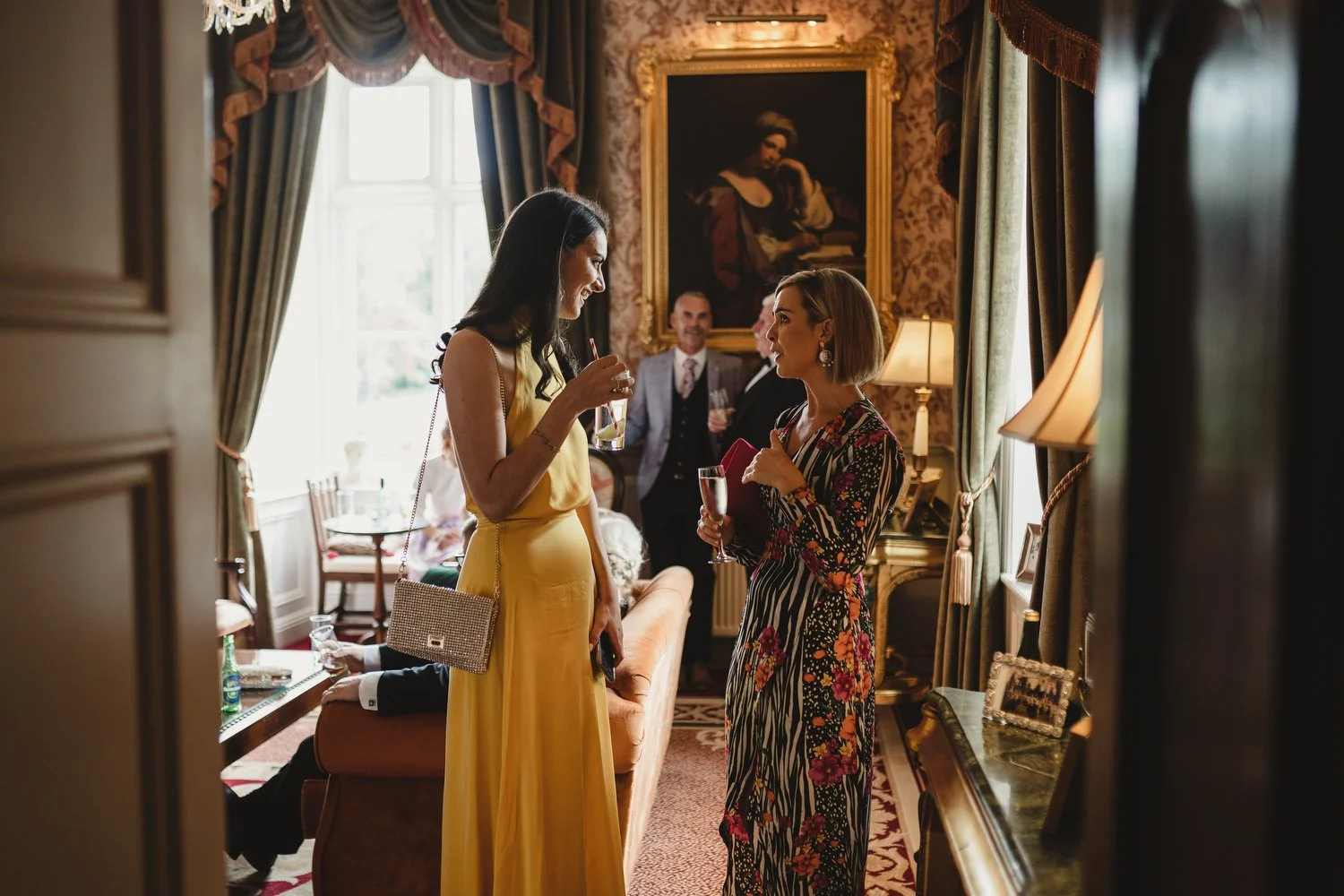  Triona and Riley’s wedding in the gorgeous Markree Castle and estate in County Sligo, Ireland.  Their Irish American wedding ceremony and reception were all in the Castle. 