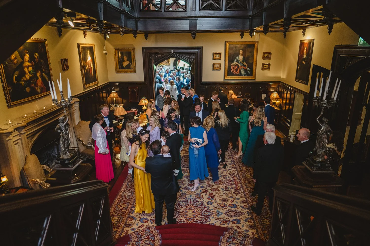  Triona and Riley’s wedding in the gorgeous Markree Castle and estate in County Sligo, Ireland.  Their Irish American wedding ceremony and reception were all in the Castle. 